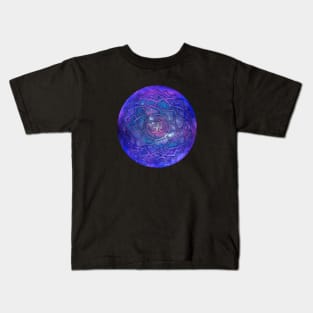 Cosmic Orb Om Symbol Flower Of Life Space Meditate Kids T-Shirt